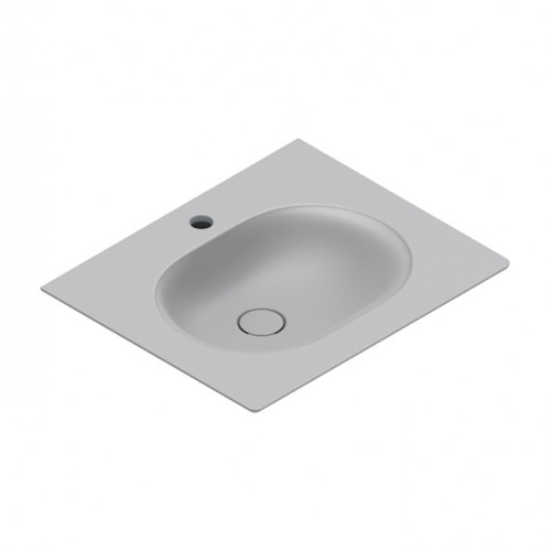 Catalano SFERA Раковина консоль 60x50, с 1 отв. под смеситель, покрытие Cataglaze+ , цвет Cemento Satinato