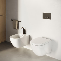 Catalano Alvea Унитаз подвесной 53x36, безободковый, смыв Tornado, покрытие Cataglaze+, без крепежа, цвет белый глянцевый