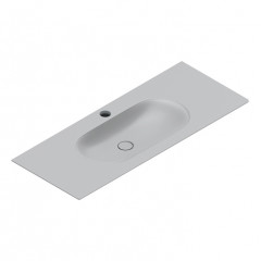 Catalano SFERA Раковина консоль 125x50, с 1 отв. под смеситель, покрытие Cataglaze+ , цвет Cemento Satinato