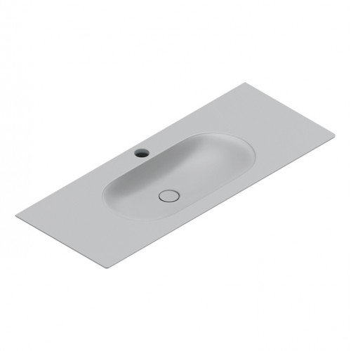 Catalano SFERA Раковина консоль 125x50, с 1 отв. под смеситель, покрытие Cataglaze+ , цвет Cemento Satinato