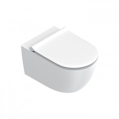 Catalano SFERA Унитаз подвесной 55x35, безободковый, смыв Tornado, покрытие Twinglaze+, без крепежа, цвет белый матовый