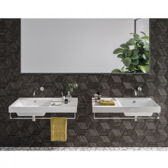 Catalano ZERO Раковина 100x50 чаша справа, без отв. под смеситель, покрытие Cataglaze+, цвет белый глянцевый