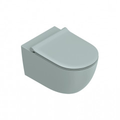 Catalano SFERA Унитаз подвесной 55x35, безободковый, смыв Tornado, покрытие Twinglaze+, без крепежа, цвет Aqua Satinato