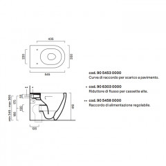 Catalano SFERA Унитаз напольный 55x35, безободковый, универс.слив, смыв Tornado, покрытие Twinglaze+, без крепежа, цвет черный матовый