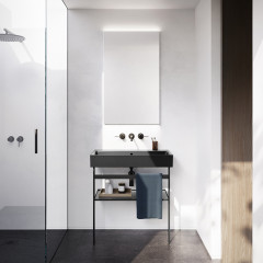 Catalano PREMIUM Раковина 80x47, без отв. под смеситель, покрытие Cataglaze+, цвет черный матовый