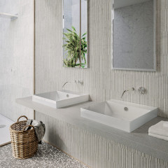 Catalano ZERO Раковина 50x50, без отв. под смеситель, покрытие Cataglaze+, цвет белый глянцевый