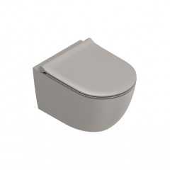 Catalano SFERA Унитаз подвесной 50x35, безободковый, смыв Tornado, покрытие Twinglaze+, без крепежа, цвет Tortora Satinato