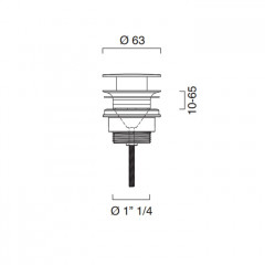 Catalano Заглушка сифона плоская, цвет золото