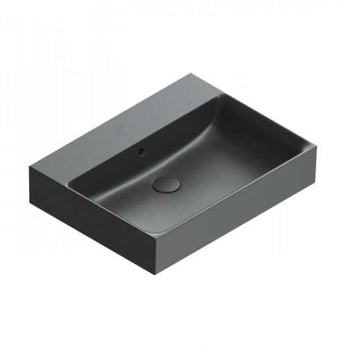 Catalano PREMIUM Раковина 60x47, без отв. под смеситель, покрытие Cataglaze+, цвет черный матовый