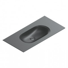 Catalano SFERA Раковина консоль 100x50, без отв. под смеситель, покрытие Cataglaze+, цвет черный матовый