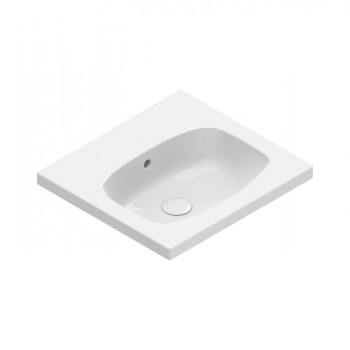 Catalano ALVEA Раковина 50x46, без отв. под смеситель, покрытие Cataglaze+, цвет белый глянцевый
