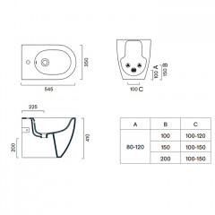 Catalano SFERA Биде напольное 54x35, с 1 отв. под смеситель, покрытие Cataglaze+, без крепежа, цвет Комплектa Satinato