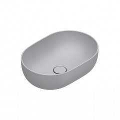 Catalano SFERA Раковина 50x35 h16 накладная, без отв. под смеситель, покрытие Cataglaze+, цвет Cemento Satinato