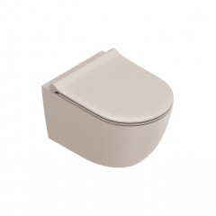 Catalano SFERA Унитаз подвесной 50x35, безободковый, смыв Tornado, покрытие Twinglaze+, без крепежа, цвет Seta Satinato