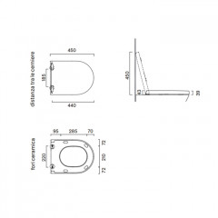 Catalano SFERA-ZERO Сиденье AVVOLGENTE с микролифтом, цвет белый глянцевый