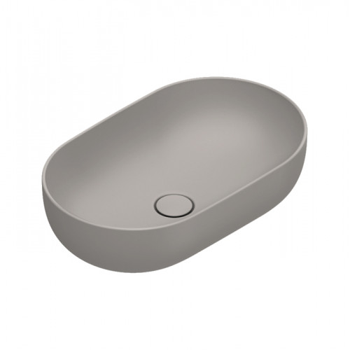 Catalano SFERA Раковина 60x37 h16 накладная, без отв. под смеситель, покрытие Cataglaze+, цвет Tortora Satinato