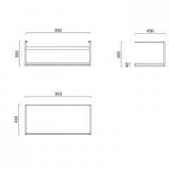 Catalano PREMIUM/GREEN Металлическая структура 100, цвет черный матовый