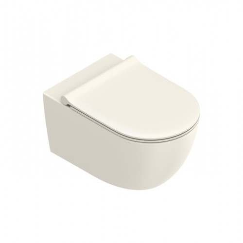 Catalano SFERA Унитаз подвесной 55x35, безободковый, смыв Tornado, покрытие Twinglaze+, без крепежа, цвет Lino Satinato