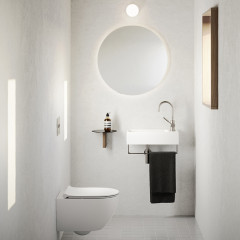 Catalano PREMIUM Раковина 50x25, с 1 отв. под смеситель, покрытие Cataglaze+, цвет белый глянцевый