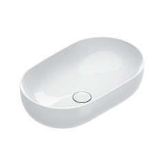 Catalano SFERA Раковина 60x37 h16 накладная, без отв. под смеситель, покрытие Cataglaze+, цвет белый глянцевый