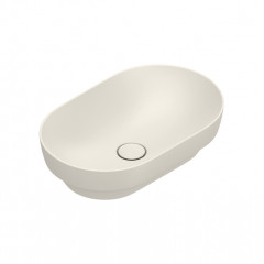 Catalano SFERA Раковина 55x35 h14 встраиваемая, без отв. под смеситель, покрытие Cataglaze+, цвет Lino Satinato