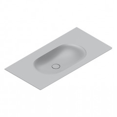 Catalano SFERA Раковина консоль 100x50, без отв. под смеситель, покрытие Cataglaze+, цвет Cemento Satinato