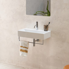 Catalano PREMIUM Раковина 55x35, с 1 отв. под смеситель, покрытие Cataglaze+, цвет белый глянцевый