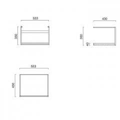 Catalano PREMIUM/GREEN Металлическая структура 60, цвет черный матовый