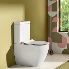 Catalano SFERA Унитаз моноблок 63x36, безободковый, покрытие Cataglaze+, без крепежа, цвет белый глянцевый