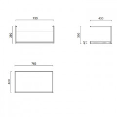 Catalano PREMIUM/GREEN Металлическая структура 80, цвет черный матовый