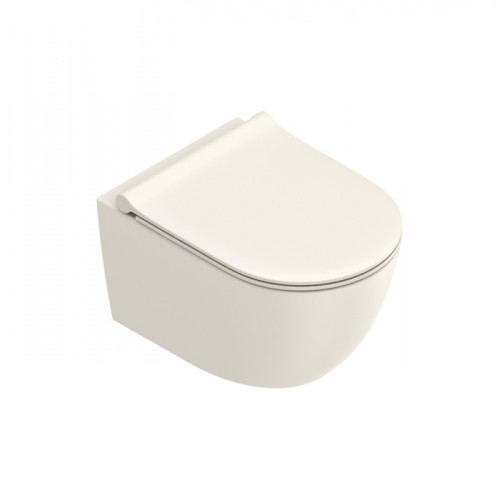 Catalano SFERA Унитаз подвесной 50x35, безободковый, смыв Tornado, покрытие Twinglaze+, без крепежа, цвет Lino Satinato