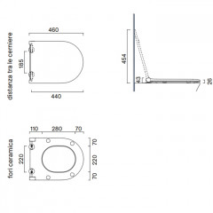 Catalano SFERA-ZERO Сиденье SLIM с микролифтом, цвет Seta Satinato