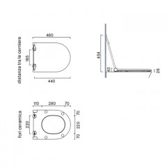 Catalano SFERA-ZERO Сиденье SLIM с микролифтом, цвет Cemento Satinato