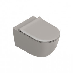 Catalano SFERA Унитаз подвесной 55x35, безободковый, смыв Tornado, покрытие Twinglaze+, без крепежа, цвет Tortora Satinato