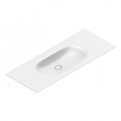Catalano SFERA Раковина консоль 125x50, без отв. под смеситель, покрытие Cataglaze+, цвет белый матовый