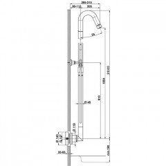 CISAL Step Настенная душевая система:смеситель для душа,верхний душ,ручной душ с держателем и шлангом, цвет хром