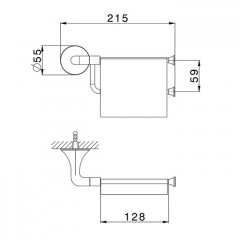 CISAL Vita Держатель бумаги с крышкой, хром (акция на товар из наличия)