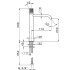 CISAL X32 Смеситель для раковины, излив 170 мм, цвет Inox spazzolato