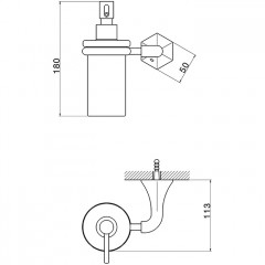 CISAL Cherie Дозатор подвесной, цвет золото/керамика