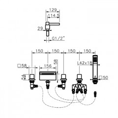 CISAL Roadster Accent Смеситель однорычажный для биде на 1 отверстие с донным клапаном, цвет белый матовый