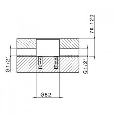 CISAL Less New Внутренняя часть для напольных смесителей (Со СКЛАДА продаем со смесителями LN01420021/40 и LN01451021/40)