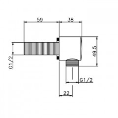 CISAL LESS NEW Выпуск воды, цвет Nero Opaco