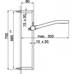 CISAL Shower Душевой гарнитур:ручная лейка,шланг 150 см,штанга 70 см, цвет черный матовый (акция на товар из наличия)