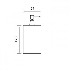 CISAL Xion Дозатор настольный, цвет нержавеющая сталь