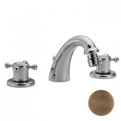 HUBER Victorian Смеситель для биде на 3 отверстия с донным клапаном, цвет бронза (акция на товар из наличия)