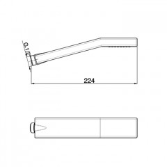 CISAL Shower Лейка душевая ручная , цвет черный матовый