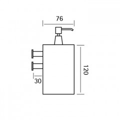 CISAL Xion Дозатор подвесной, цвет нержавеющая сталь (не производится!)