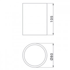 CISAL Vita Стакан настольный из композита, белый матовый (акция на товар из наличия)