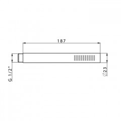 CISAL Cherie Душевая лейка, цвет Nero Opaco
