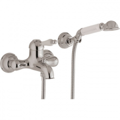 CISAL Arcana Empress Смеситель настенный для ванны/душа с ручной лейкой,держателем и шлангом, цвет хром